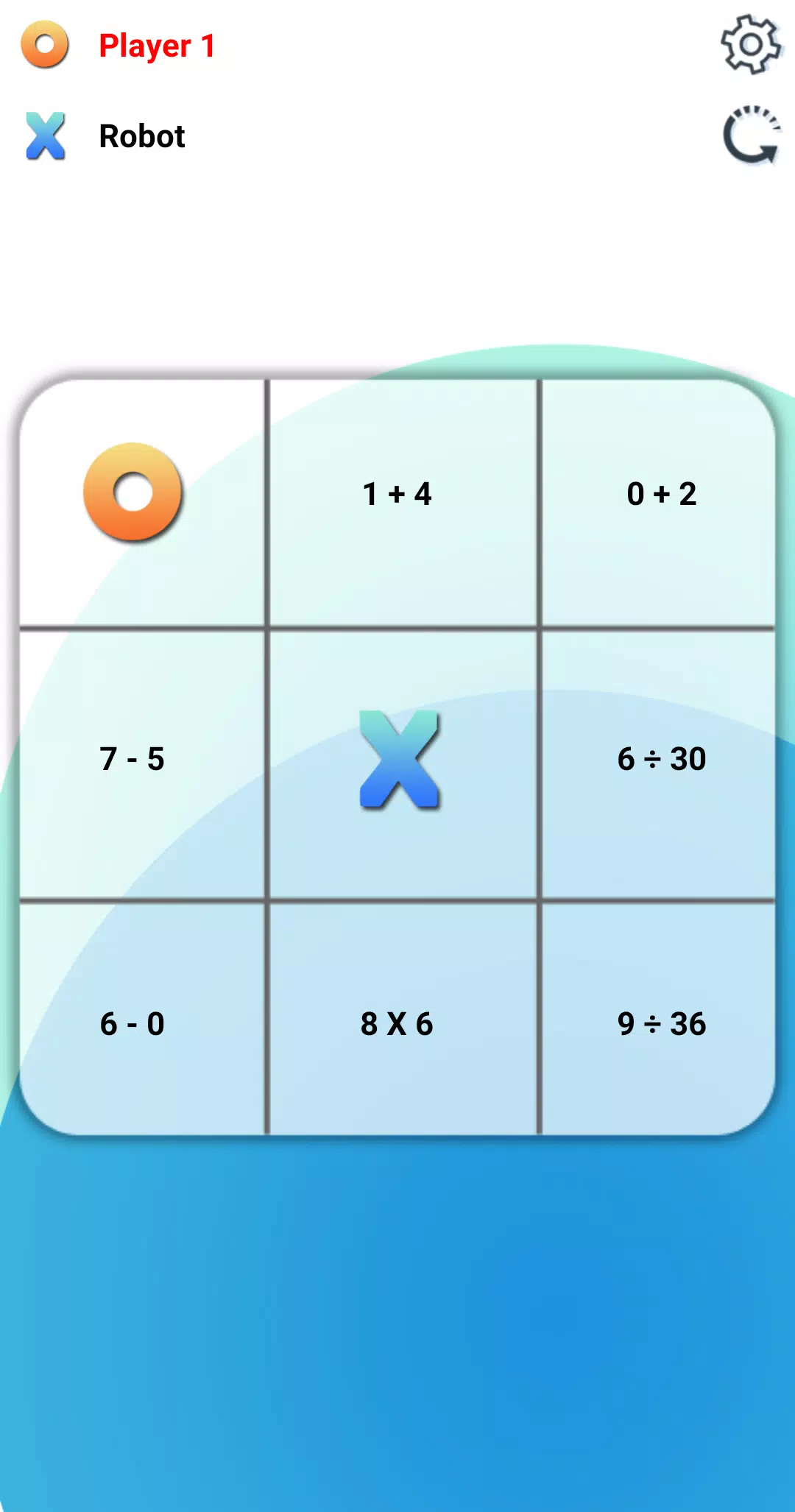 Tic Tac Toe: A Math Game Tangkapan skrin 1