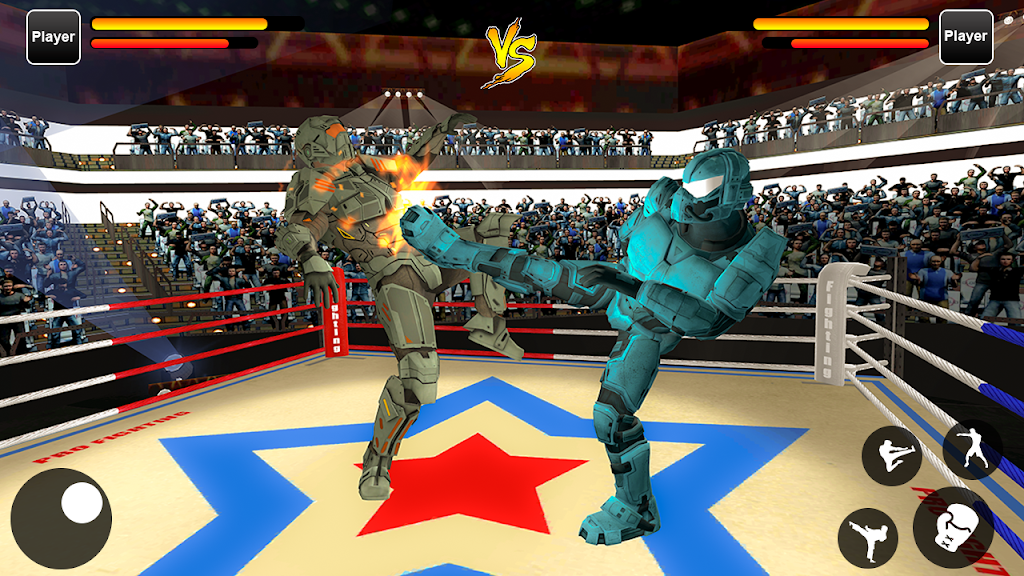Robot Ring Fighting Real Robot VS Superhero Robot 스크린샷 1