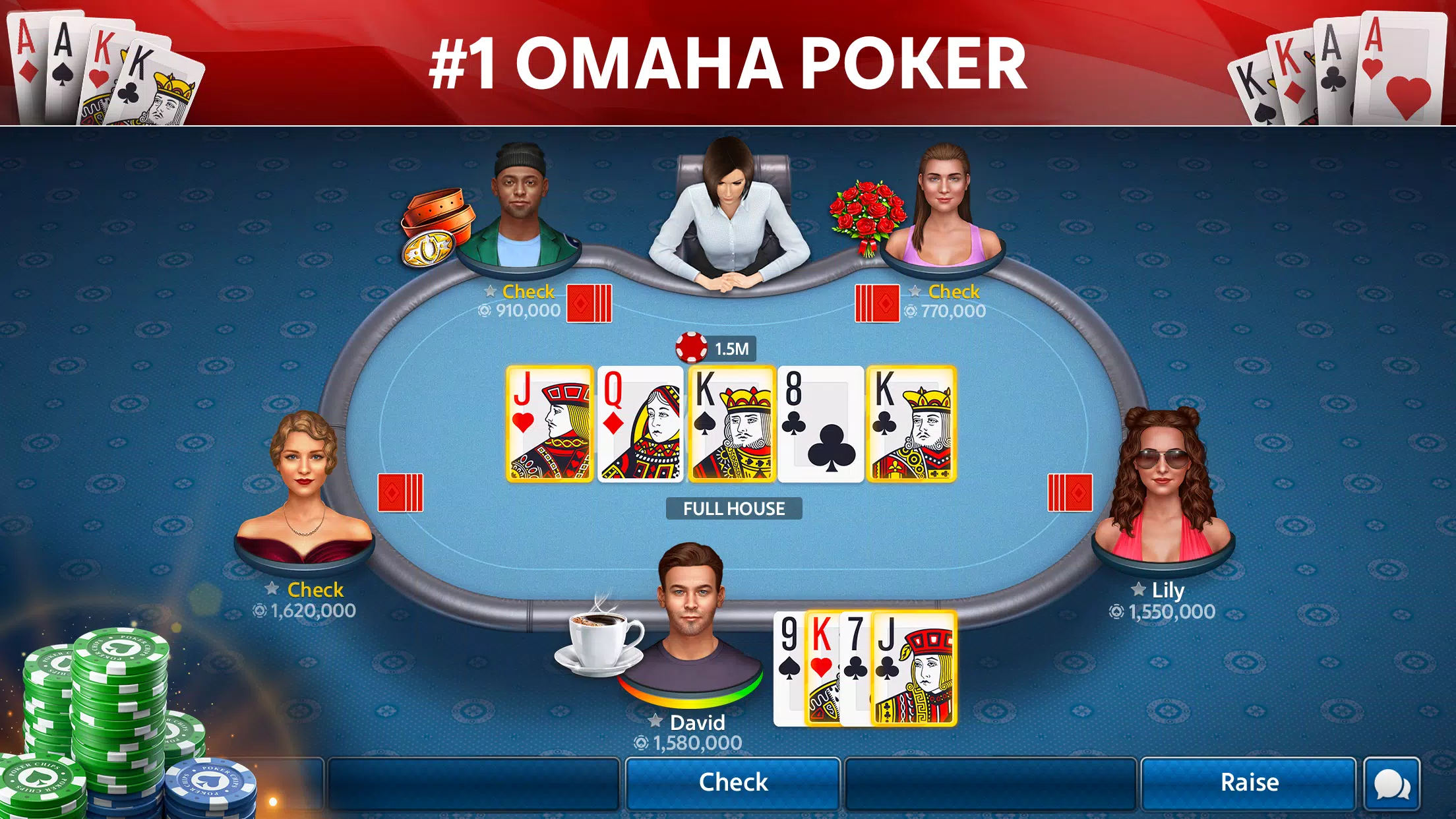 Omaha Poker 螢幕截圖 0