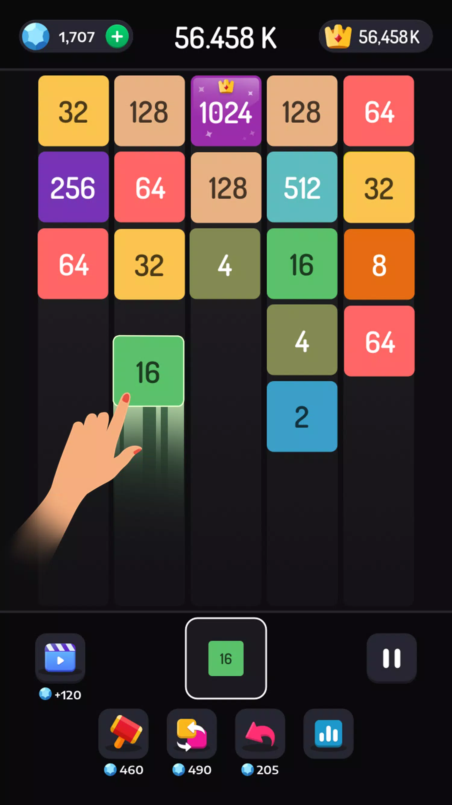 2048 Merge Games - M2 Blocks Capture d'écran 0