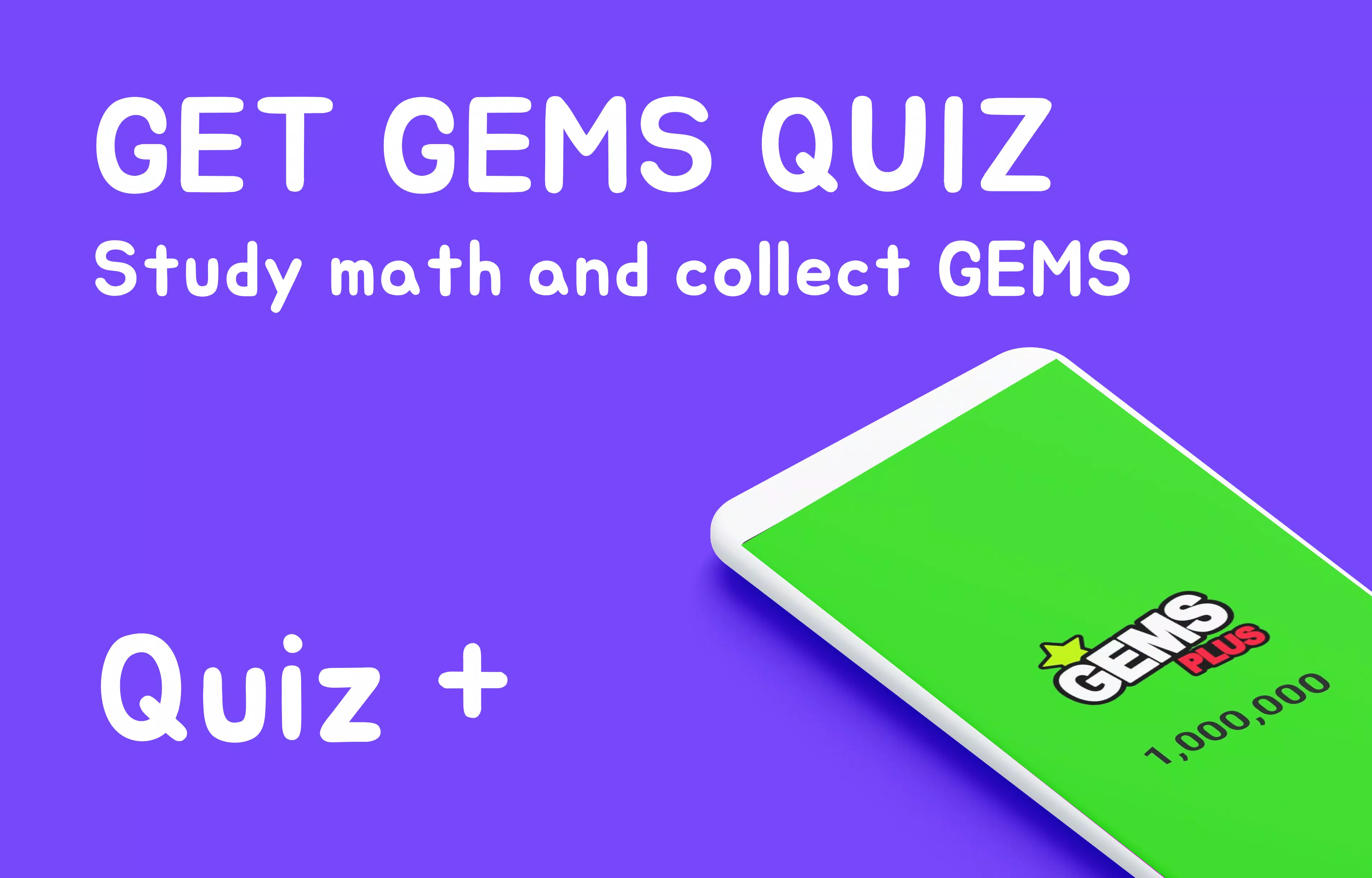 Gems Math Quiz - Plus Captura de pantalla 0