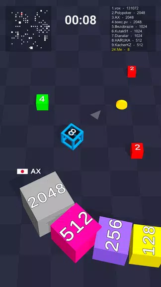 Cube Arena 2048: Merge Numbers Tangkapan skrin 1