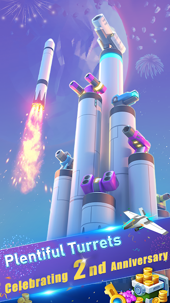 Mega Tower - Casual TD Game Mod Ảnh chụp màn hình 2