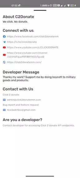 Click 2 donate スクリーンショット 3