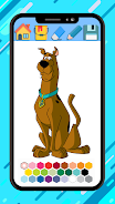 Scooby coloring doo cartoon ga 螢幕截圖 1