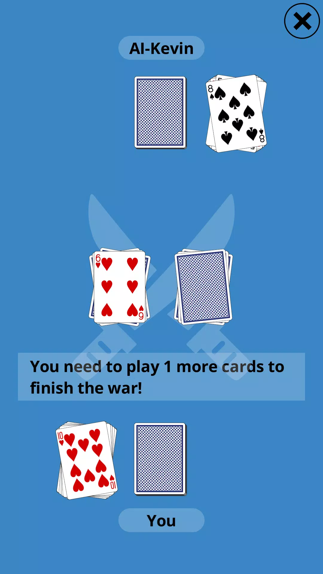 CardGames War 螢幕截圖 1