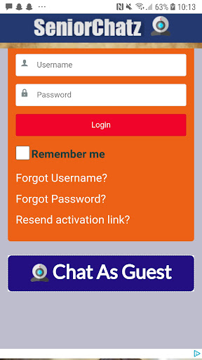 Senior chatz - chat rooms 螢幕截圖 0