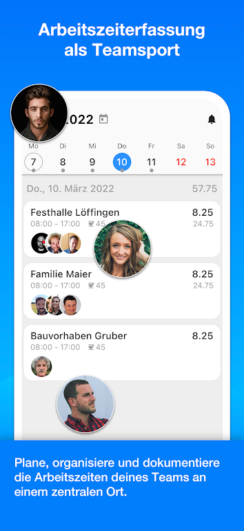 Schermata Achim App Arbeitszeiterfassung 0