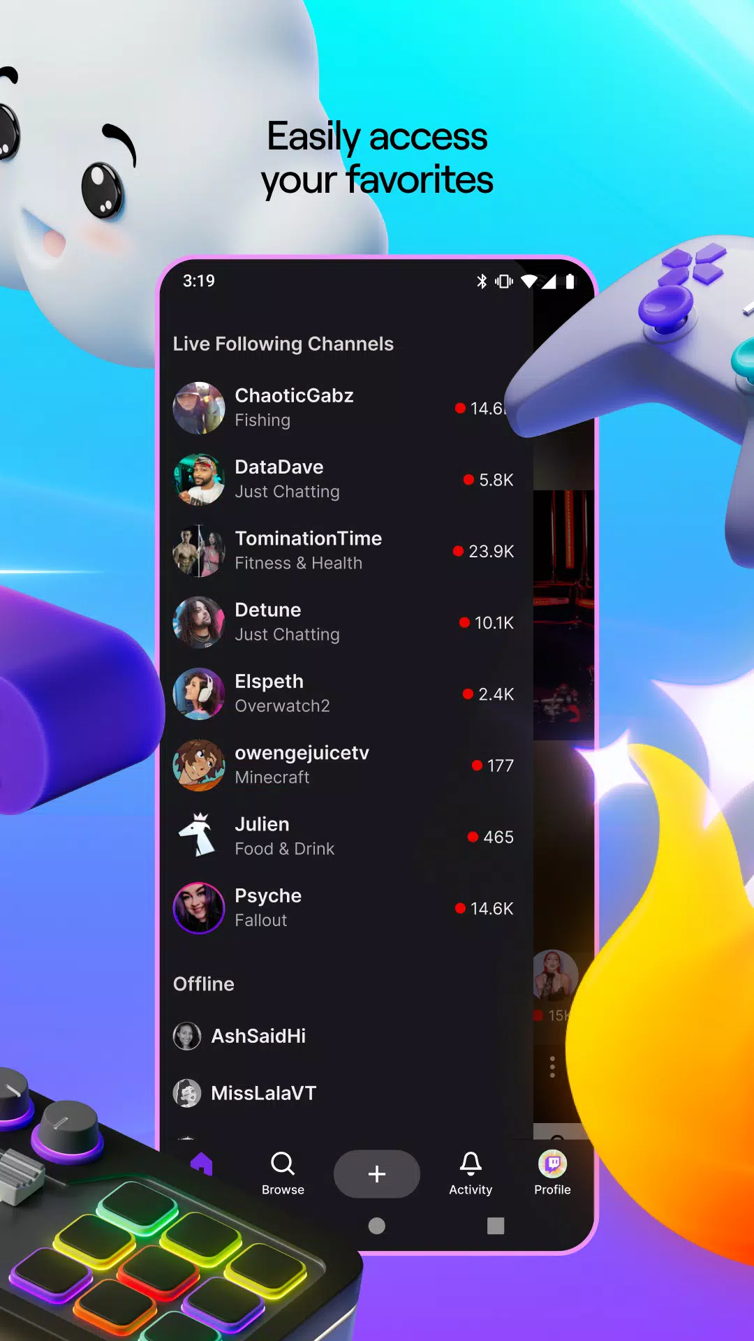 Twitch : streaming en live Capture d'écran 1